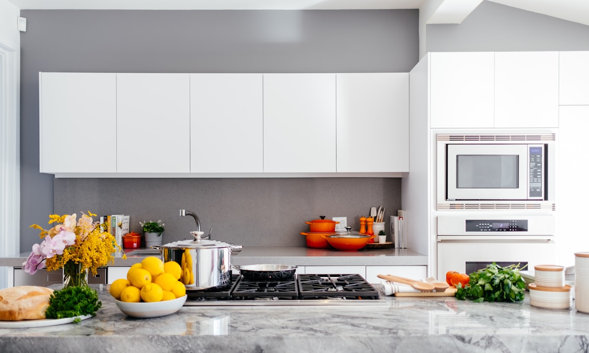 Plant-based cooking essentials and fresh vegetables
