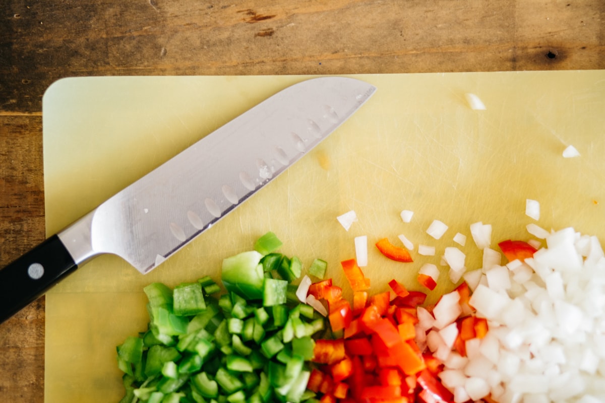 Fresh vegetables and prepared plant-based ingredients